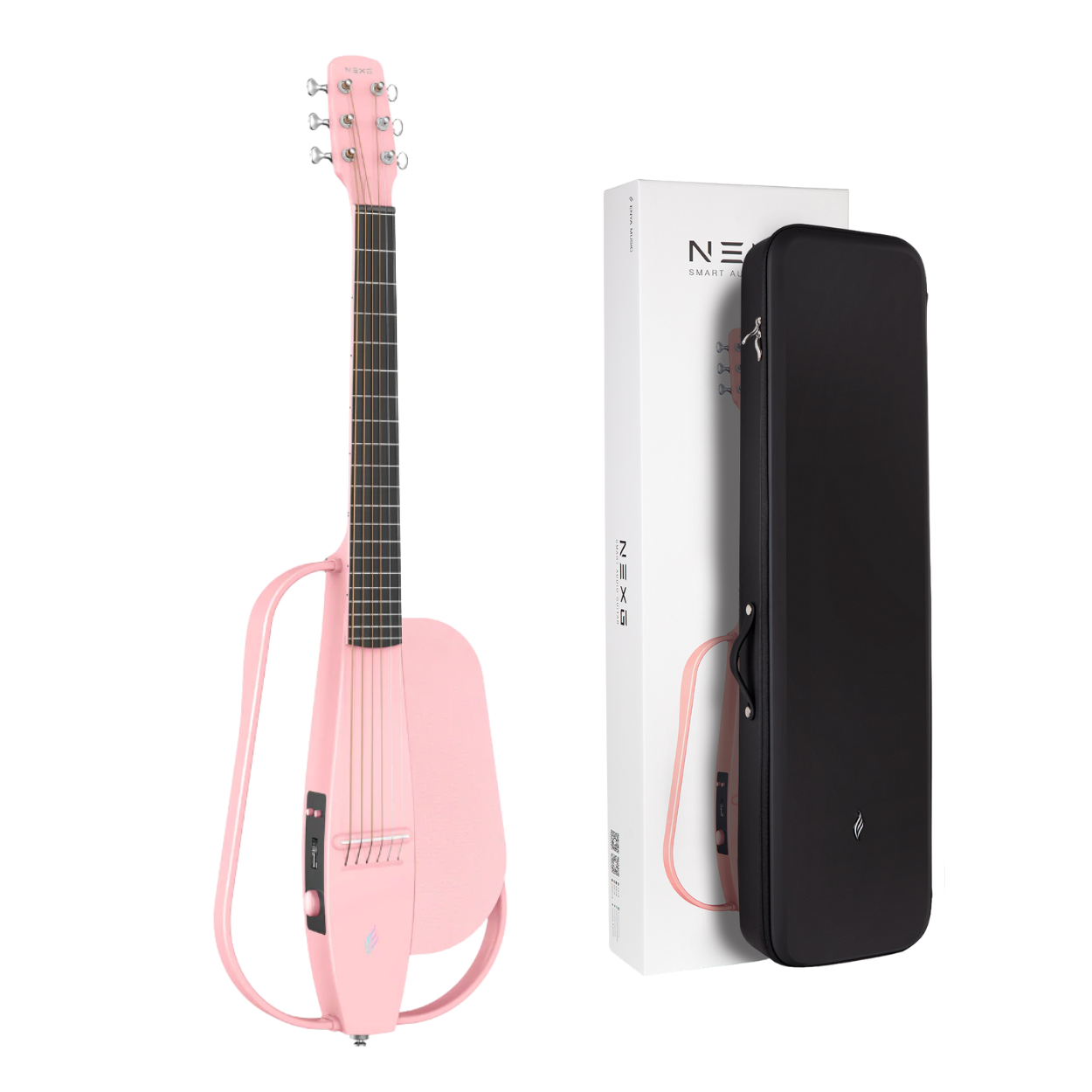 ENYA NEXG SMART AUDIO GUITAR PINK BASIC PACKAGE W/HARMAN KARDON SPEAKER, BAG | ENYA , Zoso Music