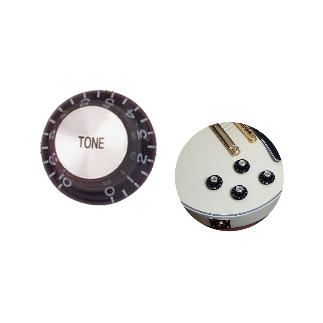 MINGS PN-P3T ELECTRIC GUITAR GIBSON SKIRT TONE KNOB BLACK, MINGS, GUITAR & BASS ACCESSORIES, mings-guitar-accessories-min-pn-p3t, ZOSO MUSIC SDN BHD