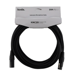 koda plus KMC20 Microphone Cable, 20ft, Black |  KODA |  CABLES |  Zoso Music