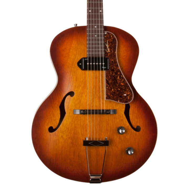 GODIN 5TH AVENUE KINGPIN P90 HOLLOWBODY ELECTRIC GUITAR - COGNAC BURST |  GODIN GUITAR |  ELECTRIC GUITAR |  Zoso Music