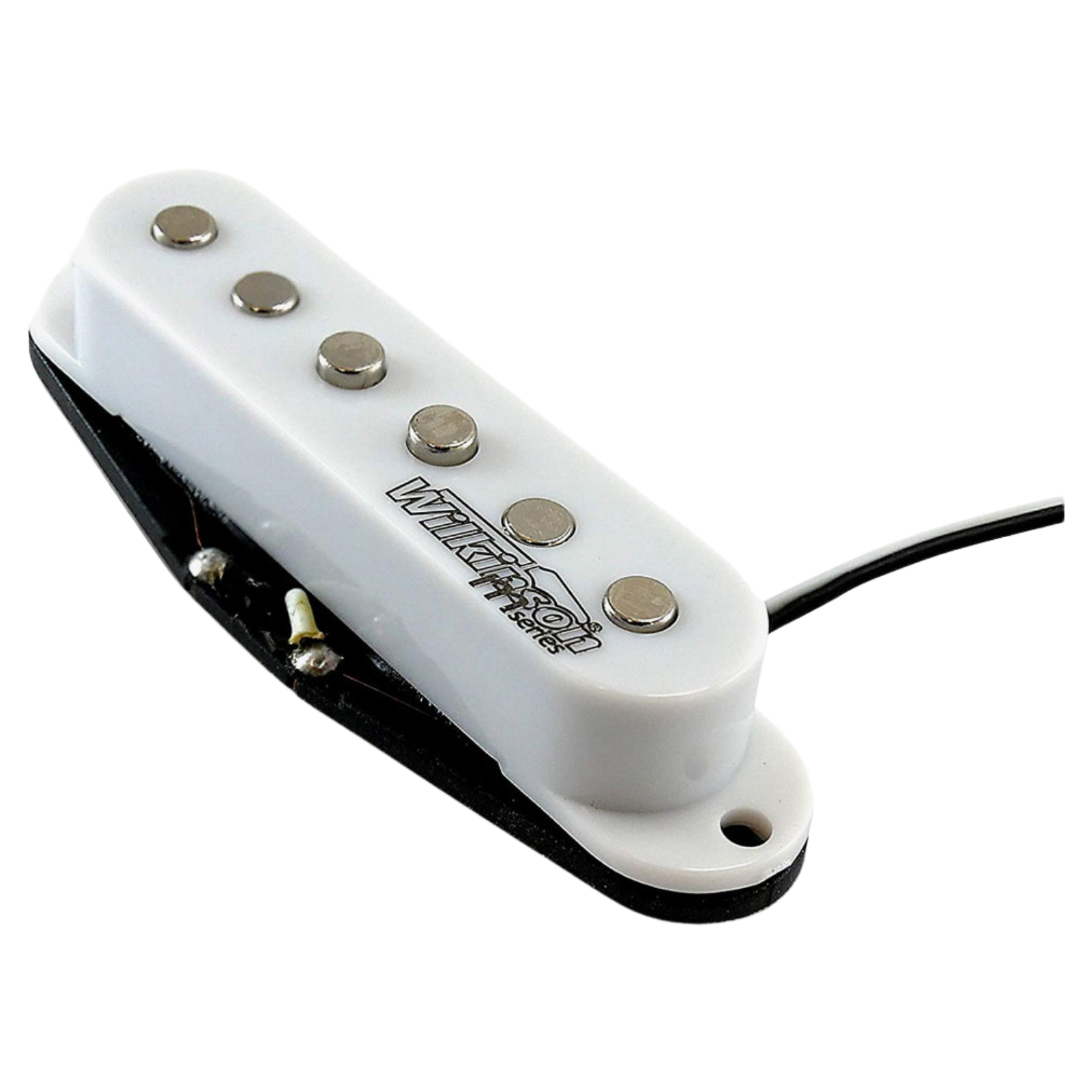 WILKINSON PICKUPS BRIDGE SINGLE COIL WITH LOWGAUSS CERAMIC COLOR WHITE FOR STRATOCASTER ELECTRIC GUITAR, WILKINSON, PICKUPS & PARTS, wilkinson-pickups-parts-wovsb, ZOSO MUSIC SDN BHD
