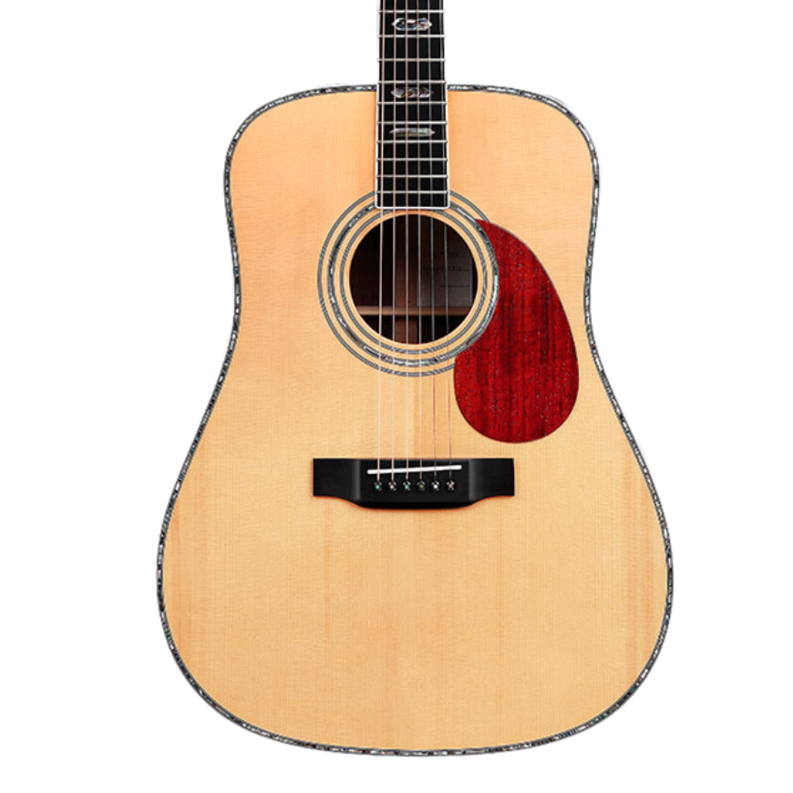Enya T10-D 41" Adirondack Red Spruce Solid Top Dreadnought Acoustic Guitar Abalone Inlay With Hardcase | ENYA , Zoso Music