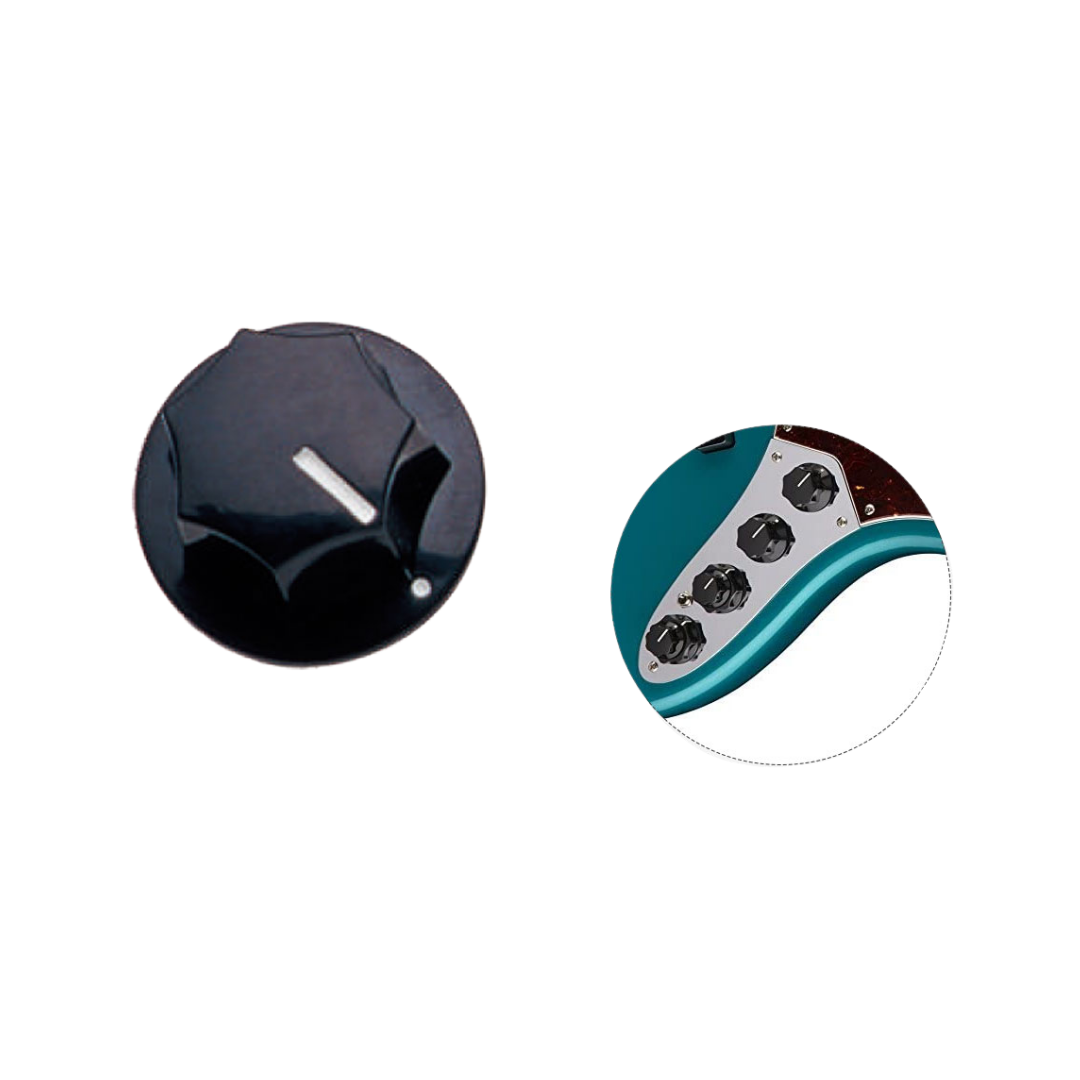 MINGS PN-J1 ELECTRIC BASS GUITAR PALSTIC KNOB JAZZ BASS BIG BLACK, MINGS, GUITAR & BASS ACCESSORIES, mings-guitar-accessories-min-pn-j1, ZOSO MUSIC SDN BHD