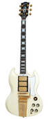 Gibson 1963 Les Paul SG Custom Reissue 3-Pickup w/ Maestro VOS Electric Guitar, Classic White (SGC63VOCWGM1) |  GIBSON |  ELECTRIC GUITAR |  Zoso Music