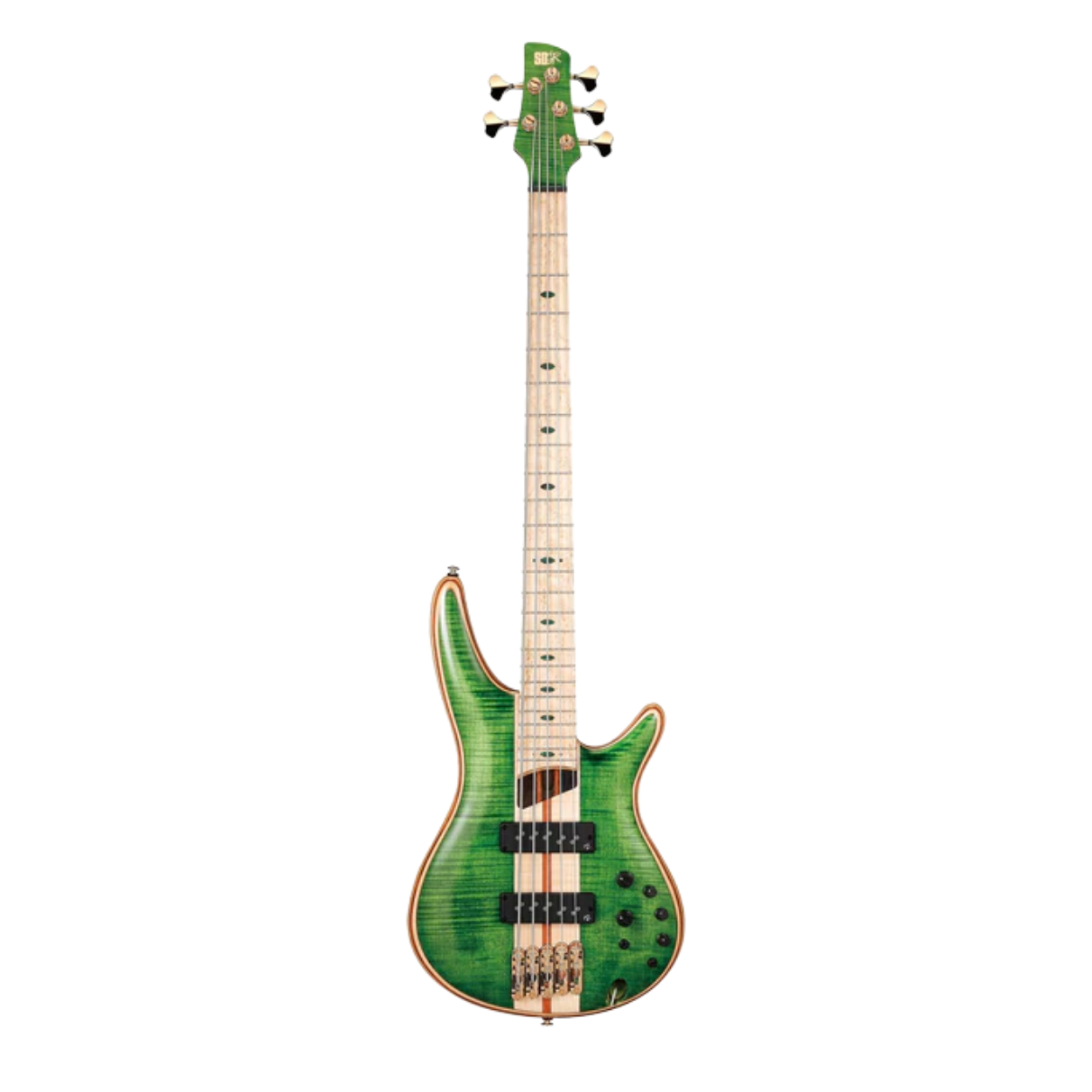 Ibanez Premium Sr5fmdx 5-string Bass Guitar, Emerald Green Low Gloss |  IBANEZ |  BASS GUITAR |  Zoso Music