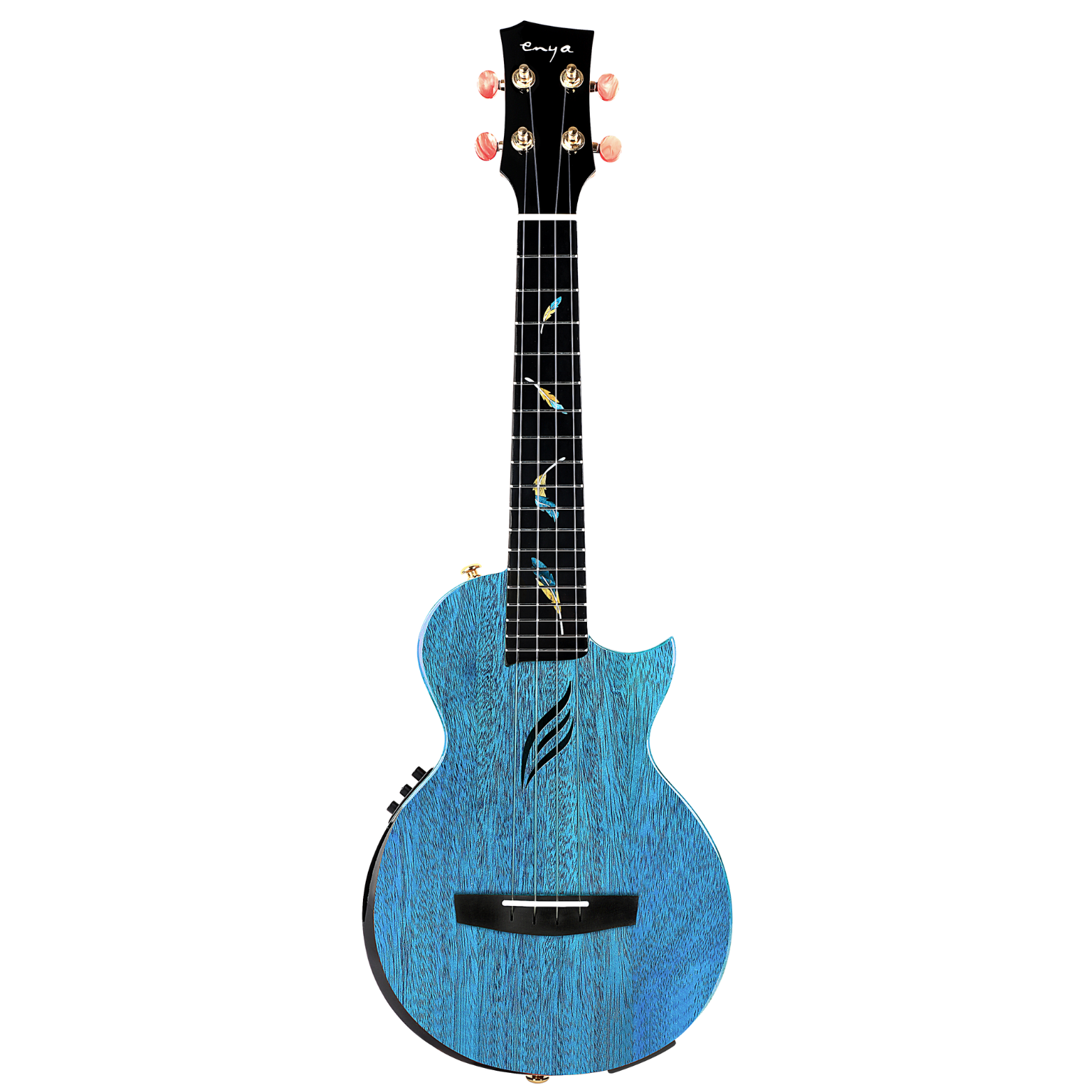 Enya EUT-FEAe Feather 26" Tenor Ukulele  With Bag, EQ | ENYA , Zoso Music