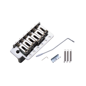 MINGS SB001 ELECTRIC GUITAR BRIDGE STRATOCASTER 6 HOLE 10.5MM BLOCK SADDLE CHROME, MINGS, GUITAR & BASS ACCESSORIES, mings-guitar-accessories-min-sb001, ZOSO MUSIC SDN BHD
