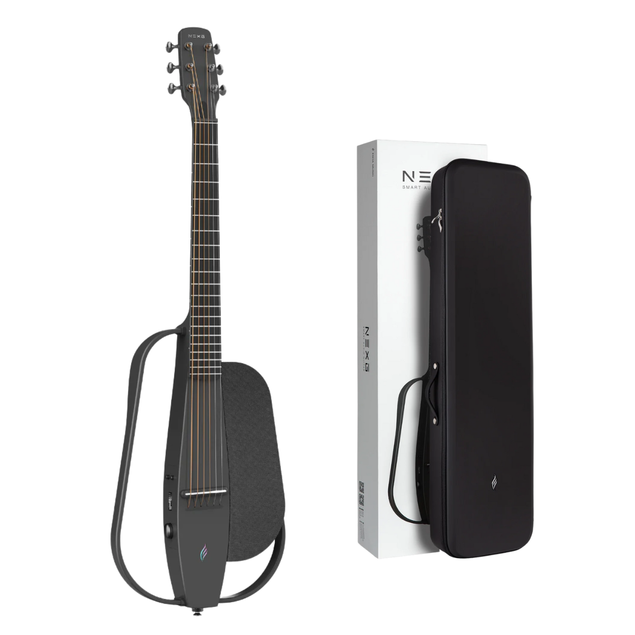 ENYA NEXG SMART AUDIO GUITAR BLACK BASIC PACKAGE W/HARMAN KARDON SPEAKER, BAG | ENYA , Zoso Music