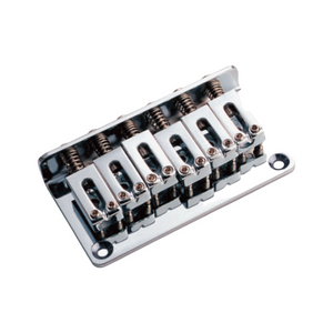 MINGS FB001 ELECTRIC GUITAR BRIDGE FIXED STRATOCASTER 6 HOLE 10.5MM BLOCK SADDLE CHROME, MINGS, GUITAR & BASS ACCESSORIES, mings-guitar-accessories-min-fb001, ZOSO MUSIC SDN BHD