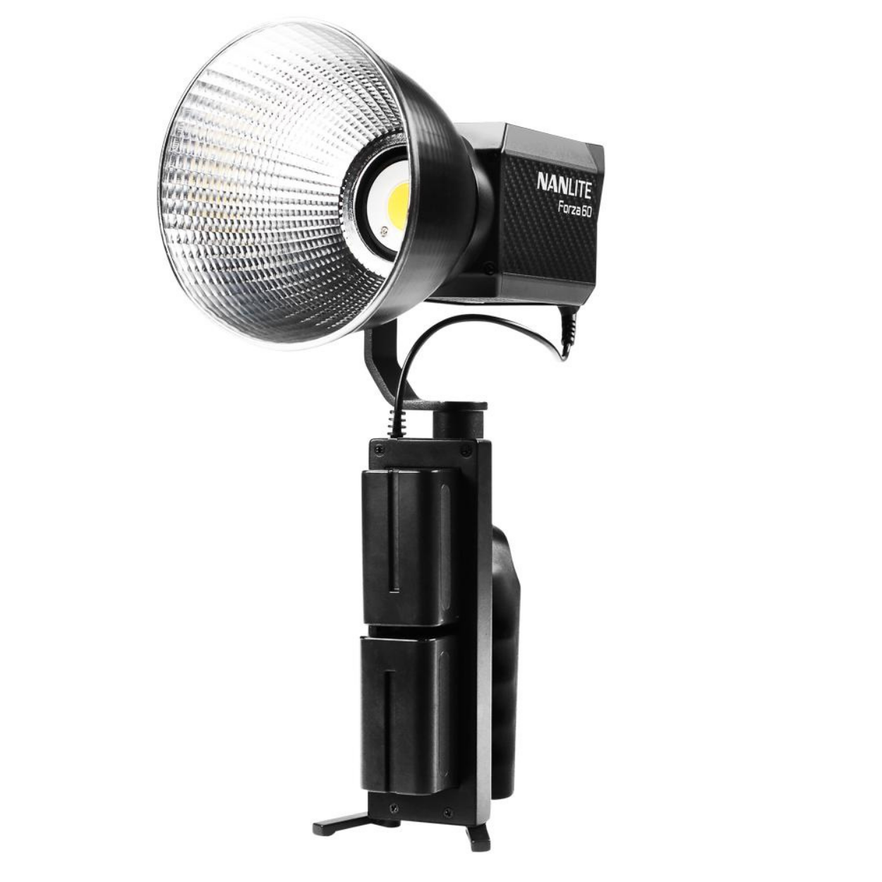 NANLITE FORZA 60 W/BH-FZ60, AS-BA-FZ60 (60 LED LIGHT 5600K, BATTERY HOLDER,BOWENS MOUNT ADAPTER), NANLITE, VIDEO LIGHTING, nanlite-video-lighting-forza60, ZOSO MUSIC SDN BHD