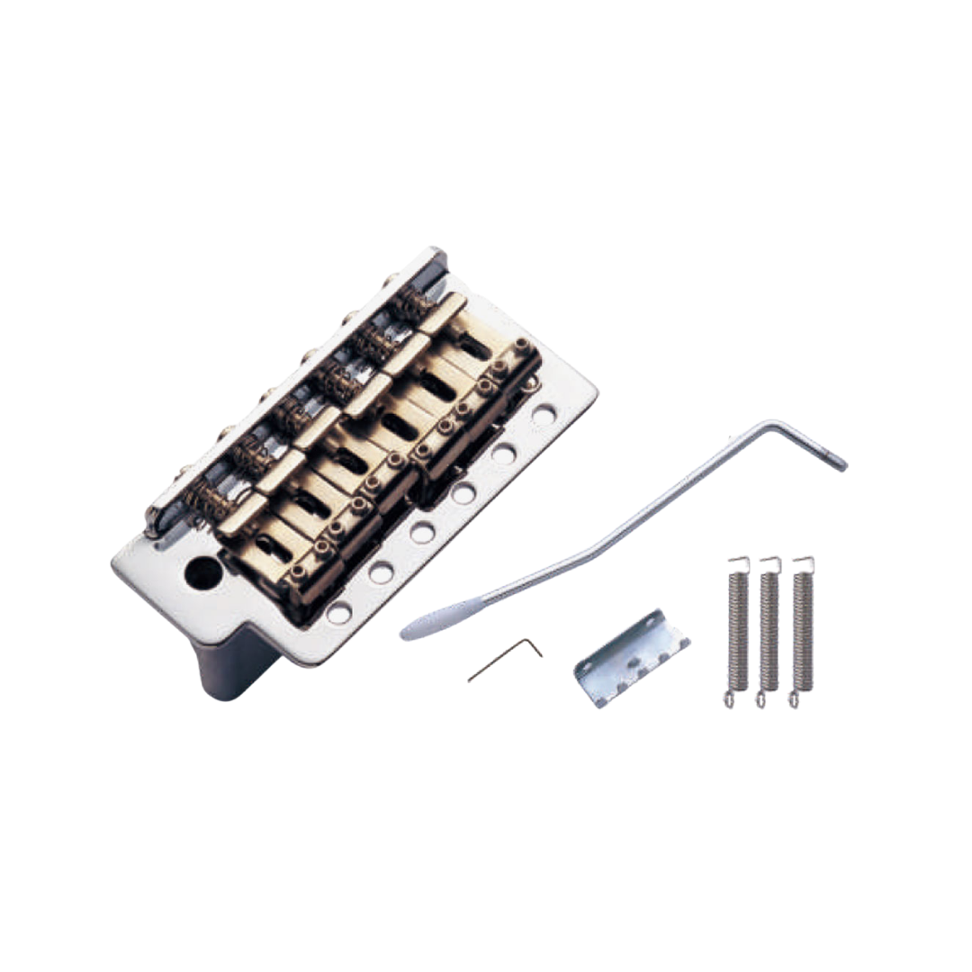 MINGS SB004 ELECTRIC GUITAR BRIDGE STRATOCASTER 6 HOLE 10.5MM VINTAGE SADDLE CHROME, MINGS, GUITAR & BASS ACCESSORIES, mings-guitar-accessories-min-sb004, ZOSO MUSIC SDN BHD