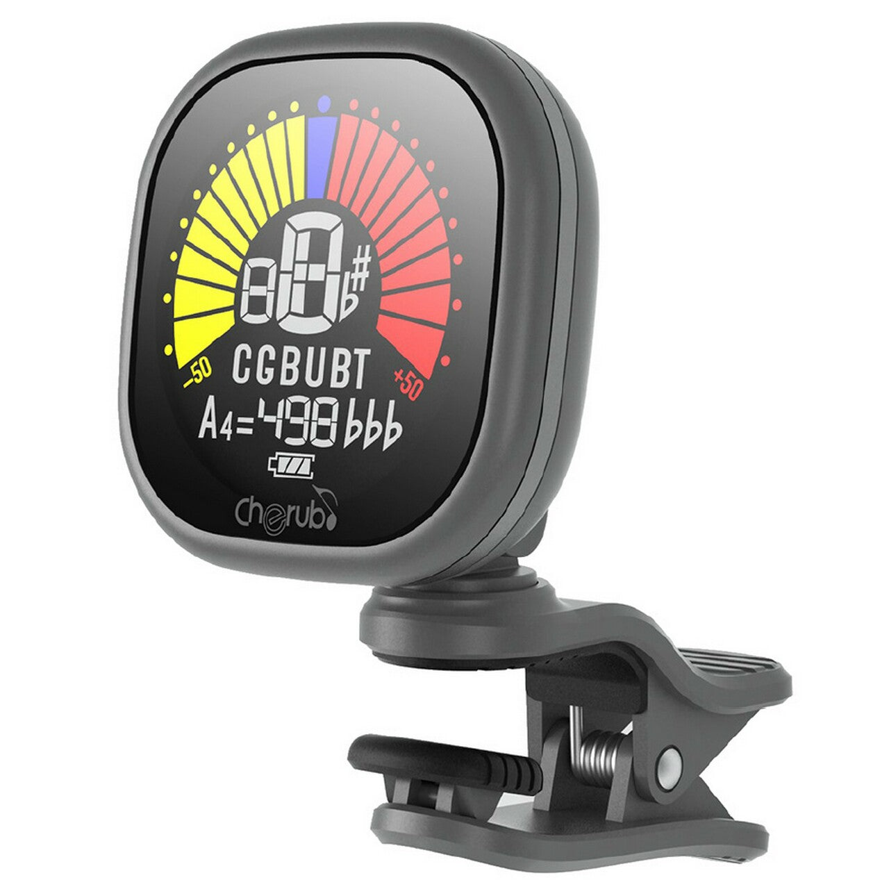 CHERUB WST-675 DG RECHARGEABLE CHROMATIC CLIP ON TUNER (WST675 DARK GREY) | CHERUB , Zoso Music