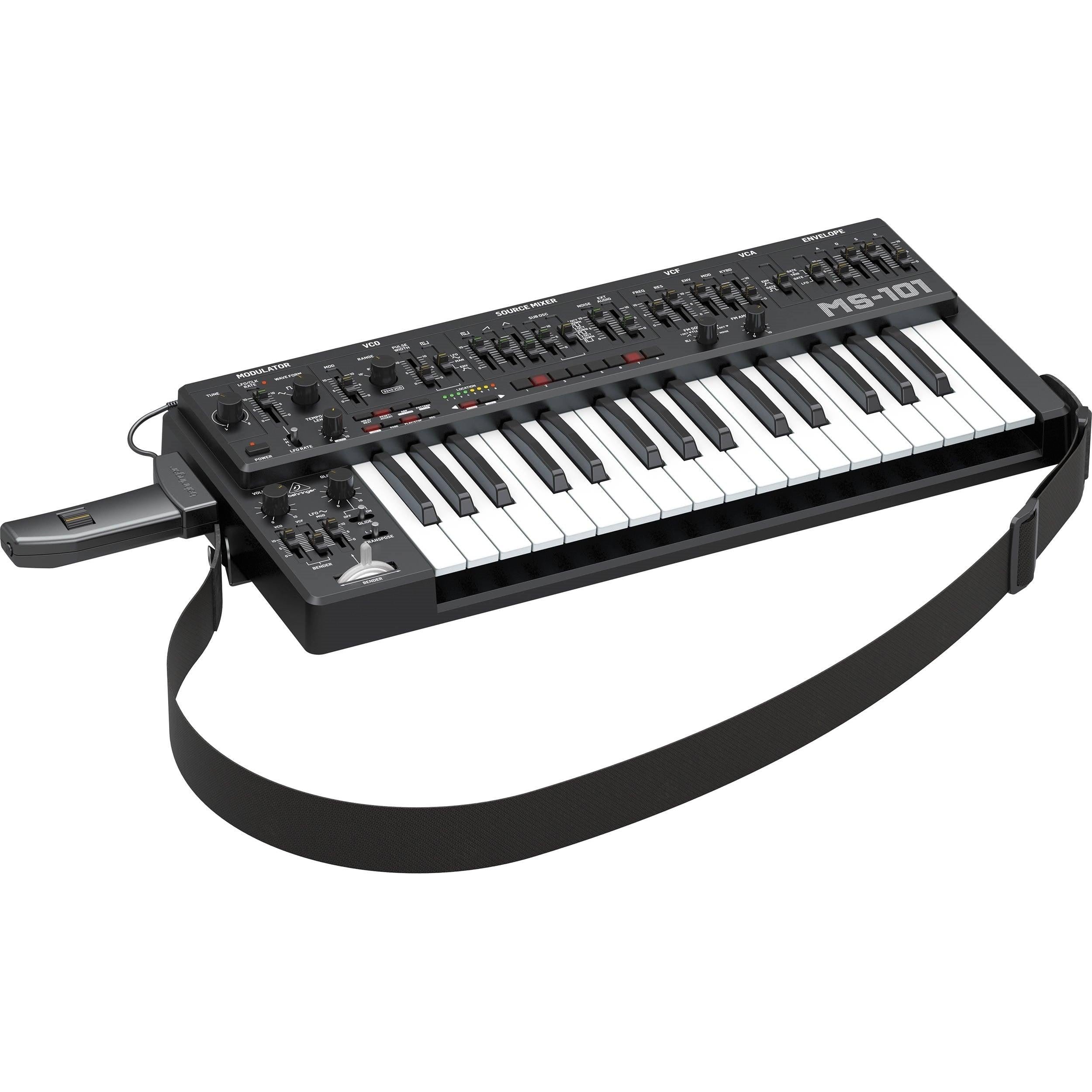 Behringer MS-101 32-key Analog Synthesizer with handle (Black) (MS101 / MS101BK / MS-101-BK) | BEHRINGER , Zoso Music