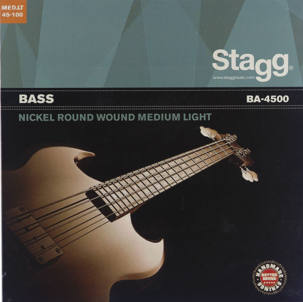 STAGG BA-4500 NICKEL ROUND WOUND FOR ELECTRIC BASS GUITAR STRING 45-100, STAGG, STRING, stagg-string-ba4500, ZOSO MUSIC SDN BHD