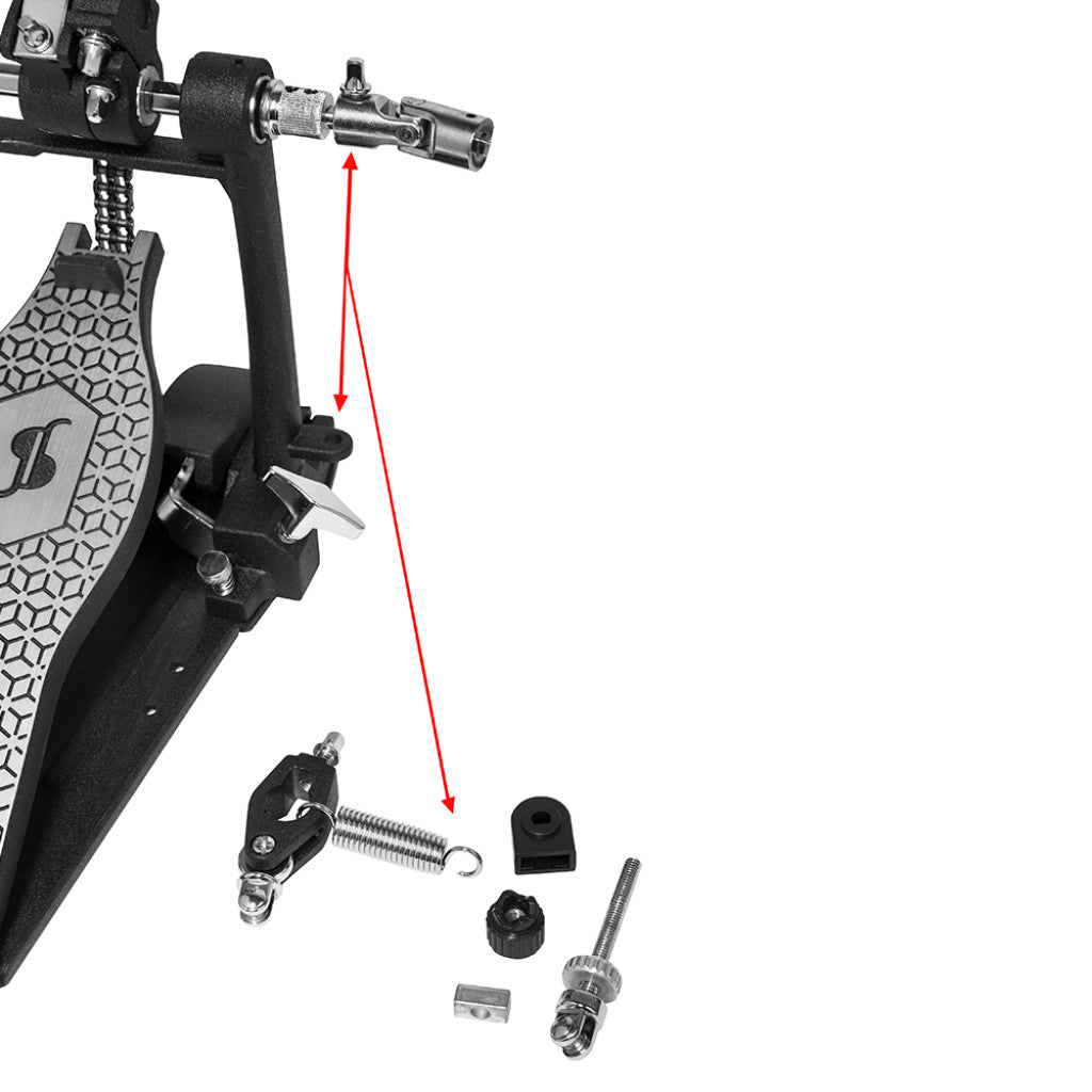 STAGG PPD-52 DOUBLE PEDAL WITH DOUBLE CHAIN, STAGG, DRUM HARDWARE, stagg-drum-hardware-ppd52, ZOSO MUSIC SDN BHD