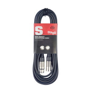 STAGG SMC6 MICROPHONE CABLE XLR TO XLR 6M (20F), STAGG, CABLES, stagg-cable-smc6, ZOSO MUSIC SDN BHD