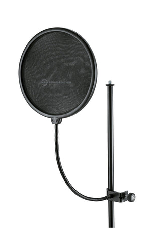 K&M 23966-000-55 POP SHIELD, BLACK LARGE SCREEN |  K&M |  STAND |  Zoso Music