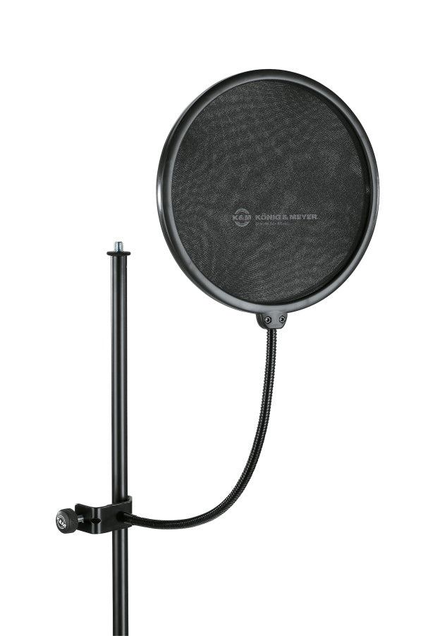 K&M 23966-000-55 POP SHIELD, BLACK LARGE SCREEN |  K&M |  STAND |  Zoso Music