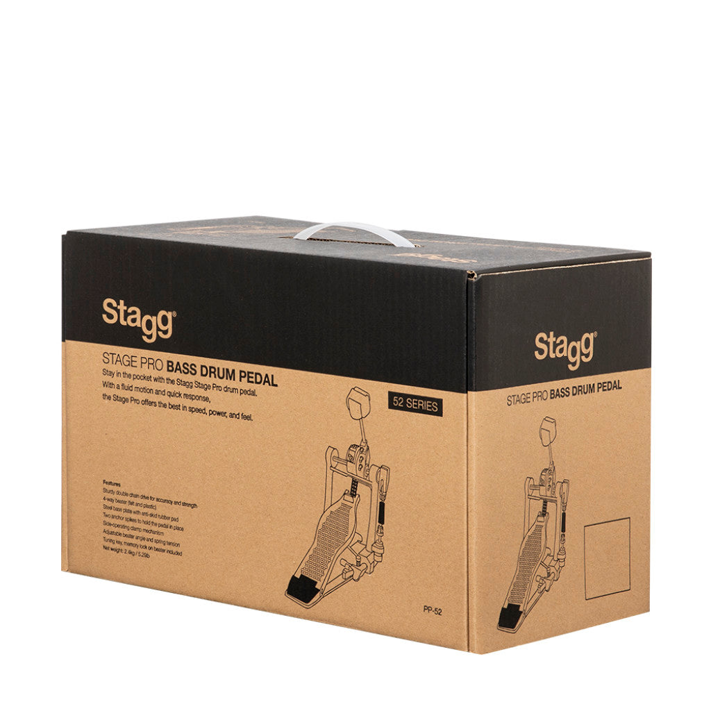 STAGG PPD-52 DOUBLE PEDAL WITH DOUBLE CHAIN, STAGG, DRUM HARDWARE, stagg-drum-hardware-ppd52, ZOSO MUSIC SDN BHD
