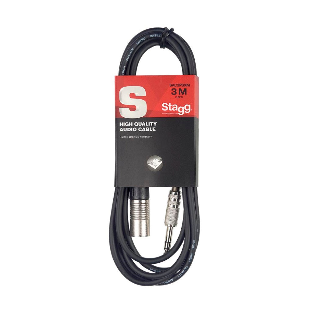 STAGG SAC3PSXM DL AUDIO CABLE XLR/JACK (M/M) 3M (10