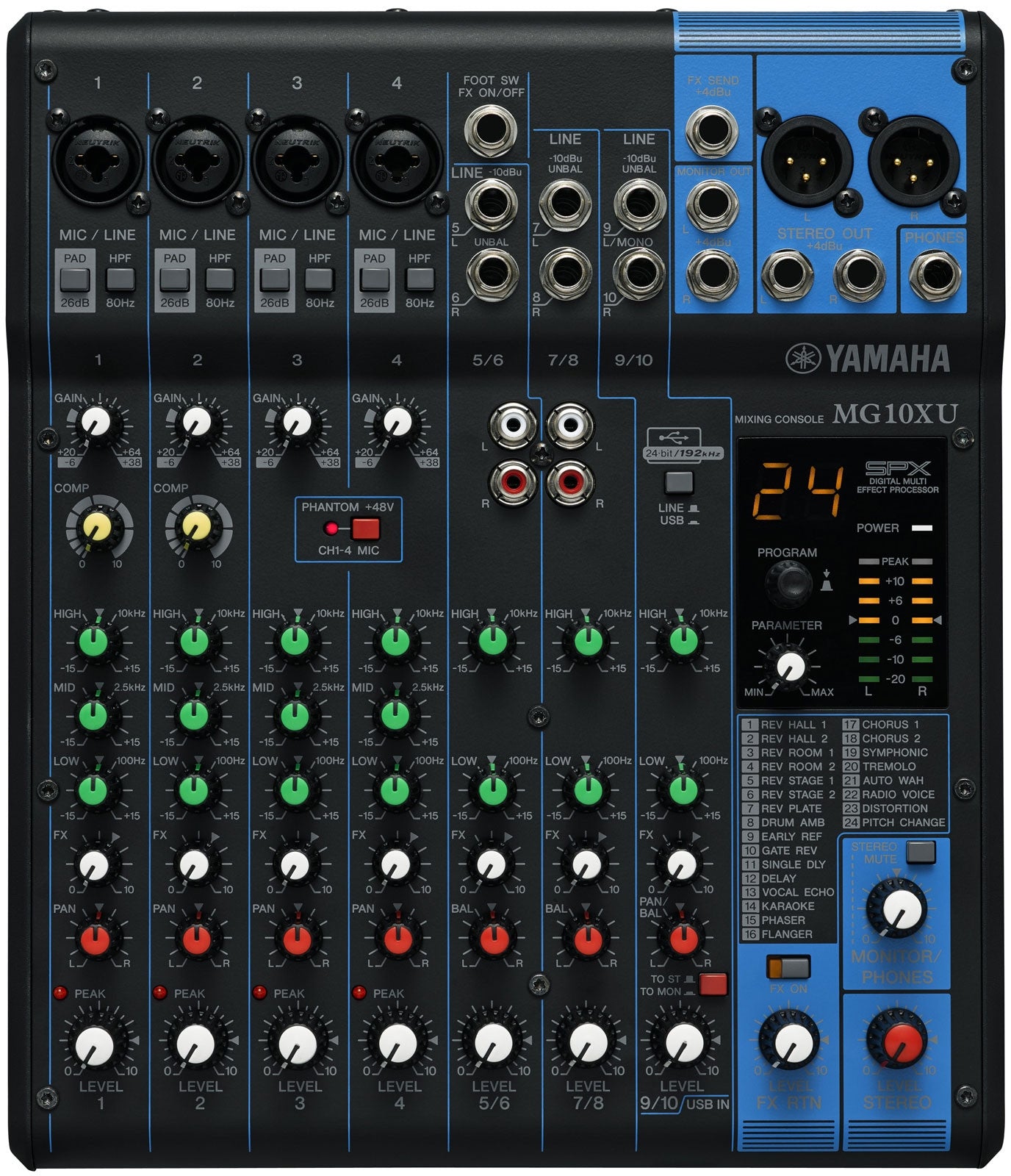 YAMAHA MG SERIES MG10XU MIXING CONSOLE, YAMAHA, MIXER, yamaha-mg10xu, ZOSO MUSIC SDN BHD
