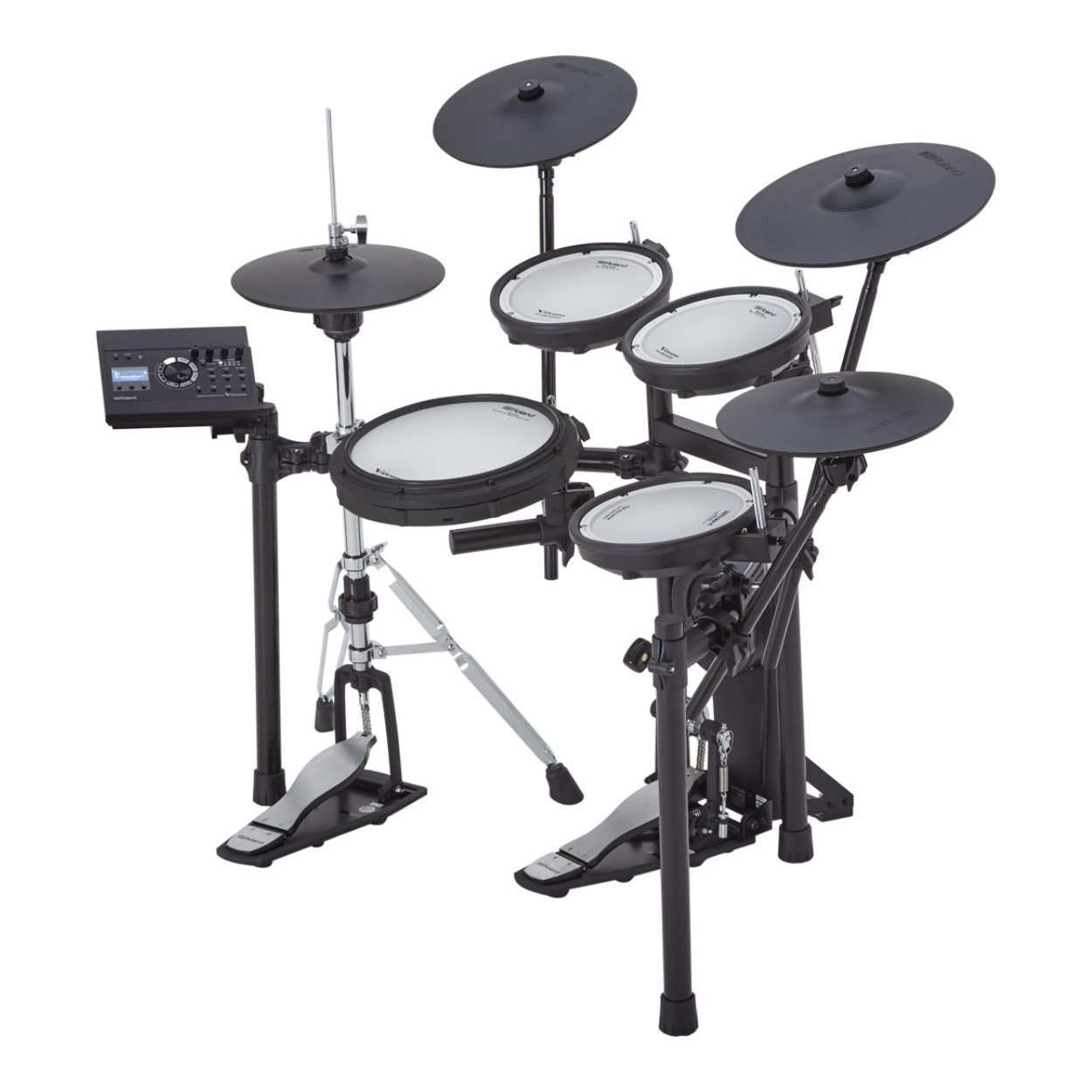Roland TD-17KVX Gen 2 V-Drums Digital Drum Electronic Drum with RH-5 Headphone, Kick Pedal, Drum Throne and Drumsticks