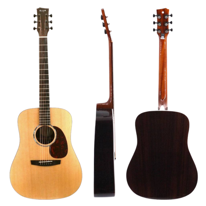 Enya ED-Q1e 41" Acoustic Guitar Solid Sitka Spruce Top & Transacoustic Pickup With Bag And Accessories | ENYA , Zoso Music