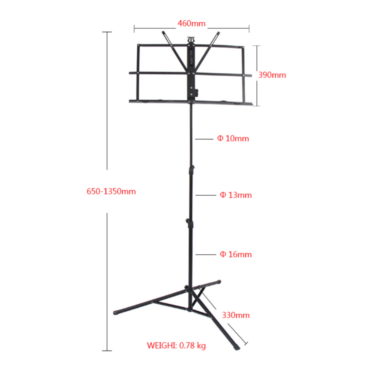 NEOWOOD P011 FOLDABLE MUSIC STAND, NEOWOOD, STAND, neowood-accessories-neo-p011, ZOSO MUSIC SDN BHD