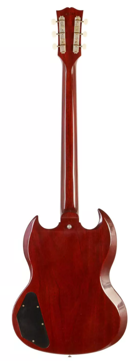 Gibson 1963 SG Special Reissue Lightning Bar VOS Electric Guitar, Cherry Red (SGSP63VOCHNH1)