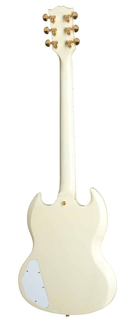 Gibson 1963 Les Paul SG Custom Reissue 3-Pickup w/ Maestro VOS Electric Guitar, Classic White (SGC63VOCWGM1) |  GIBSON |  ELECTRIC GUITAR |  Zoso Music