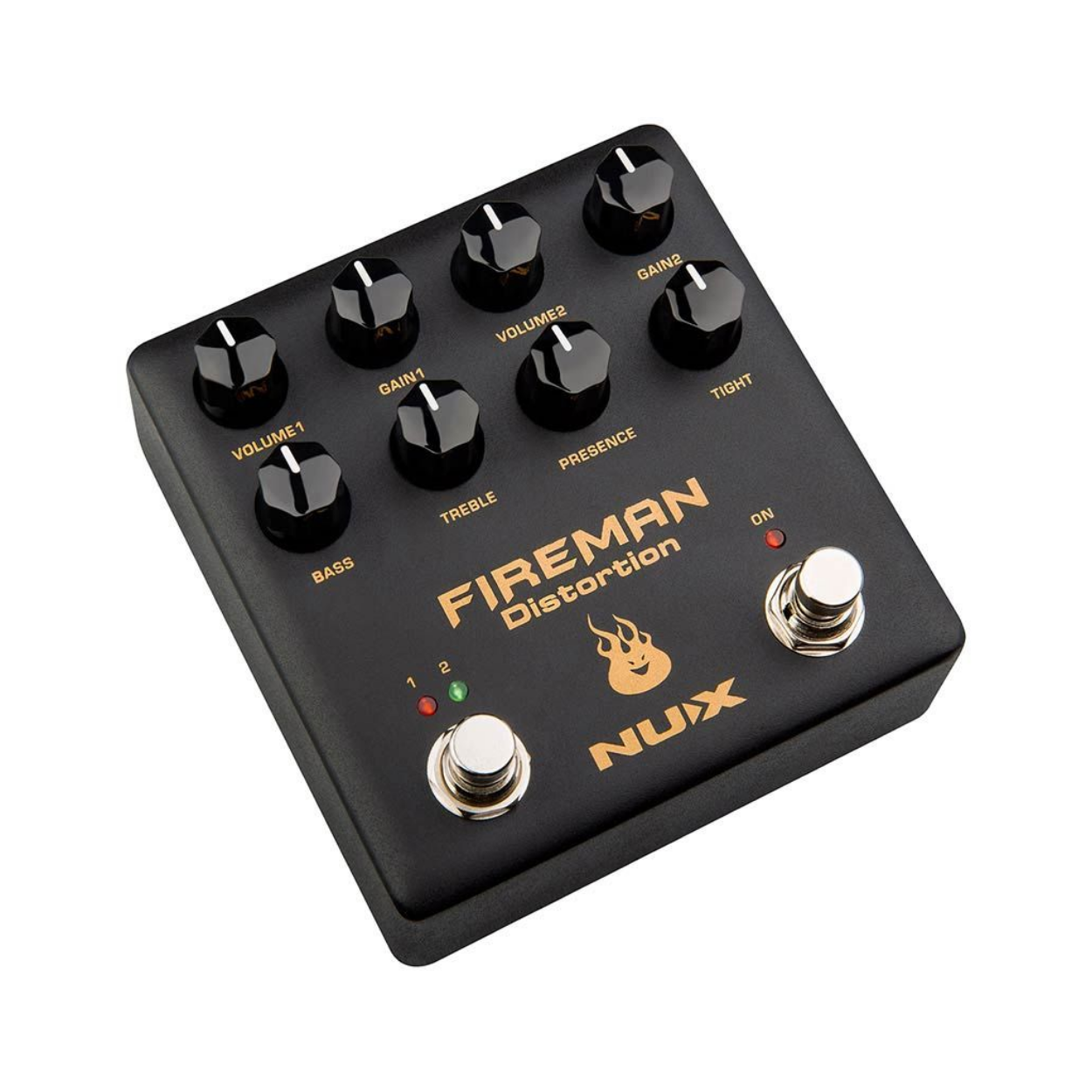 Nux NDS-5 Fireman Dual Channel Distortion Electric Guitar Effects Pedal |  NUX |  EFFECTS |  Zoso Music