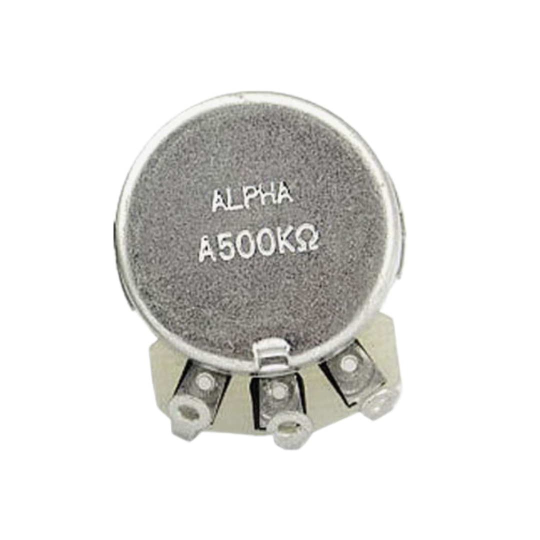 MINGS ELECTRIC GUITAR POT (ALPHA) SMALL DIA 24 A500K SHORT SHAFT 15MM NUT & WASHER INCLUDED, MINGS, GUITAR & BASS ACCESSORIES, mings-guitar-accessories-min-a500k-24, ZOSO MUSIC SDN BHD