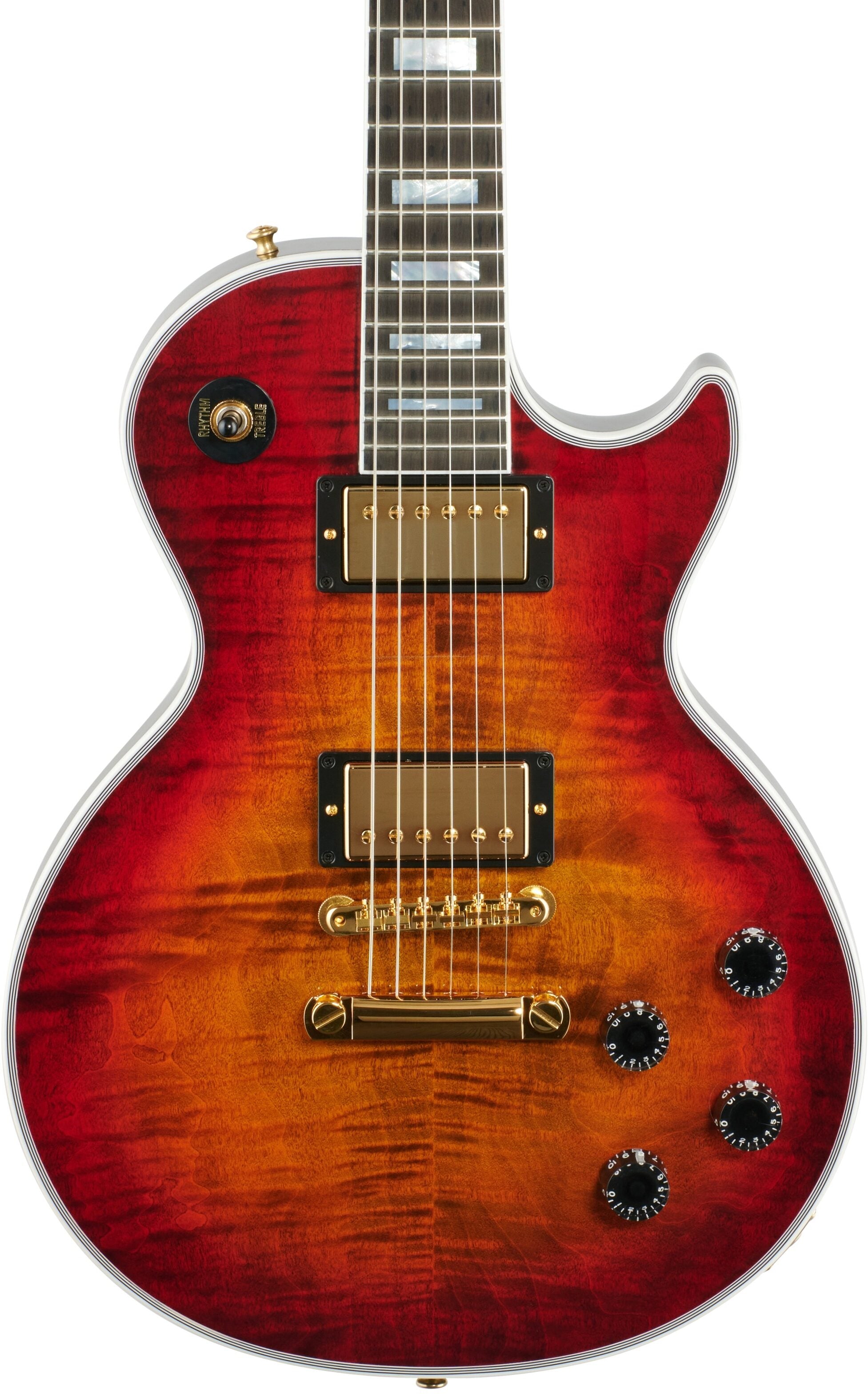Gibson Les Paul Axcess Custom Figured Top w/ Ebony Fingerboard Gloss Electric Guitar, Bengal Burst