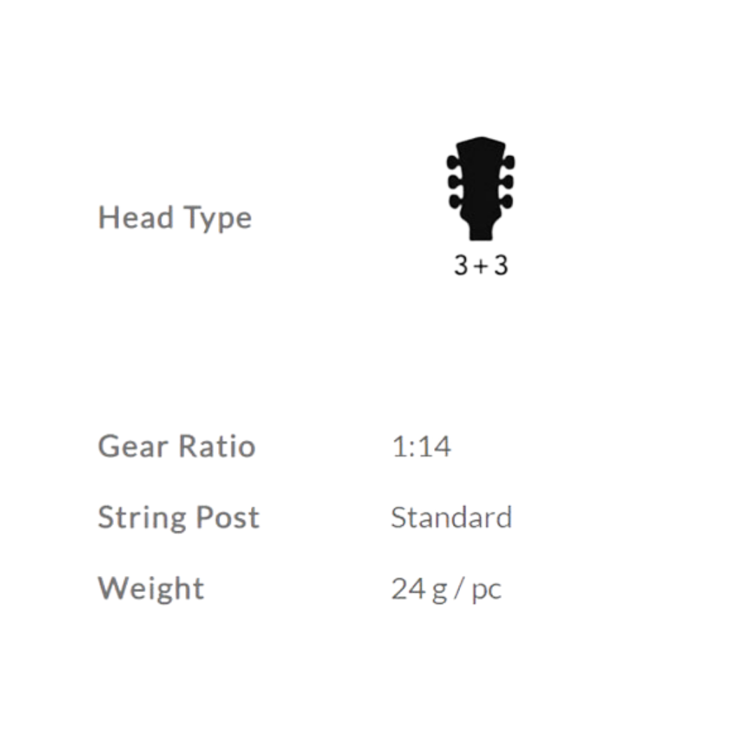 DERJUNG DJ333G-D1 MACHINE HEAD GUITAR GOLD | DERJUNG , Zoso Music