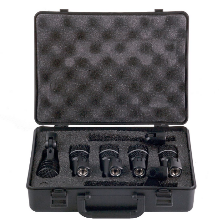 SUPERLUX DRKA5C2 EXTENDED 7-PIECE DRUM MIC SET WITH CASE (SUP-DRKA5C2), SUPERLUX, DYNAMIC MICROPHONE, superlux-microphone-sup-drka5c2, ZOSO MUSIC SDN BHD