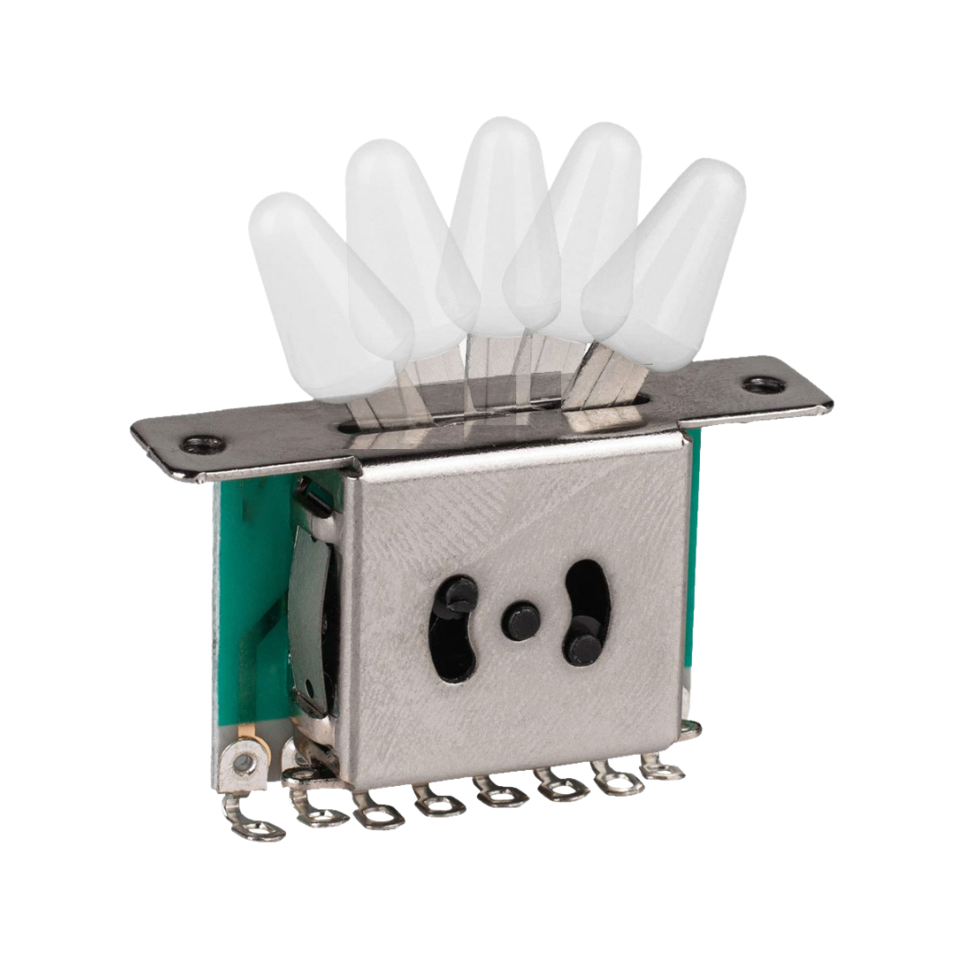 MINGS ELECTRIC GUITAR SELECTOR SWITCH BLADE 5 WAY WHITE CAP, MINGS, GUITAR & BASS ACCESSORIES, mings-guitar-accessories-min-ls51, ZOSO MUSIC SDN BHD