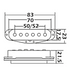 WILKINSON PICKUPS NECK SINGLE COIL WITH LOWGAUSS CERAMIC COLOR WHITE FOR STRATOCASTER ELECTRIC GUITAR, WILKINSON, PICKUPS & PARTS, wilkinson-pickups-parts-wovsn, ZOSO MUSIC SDN BHD