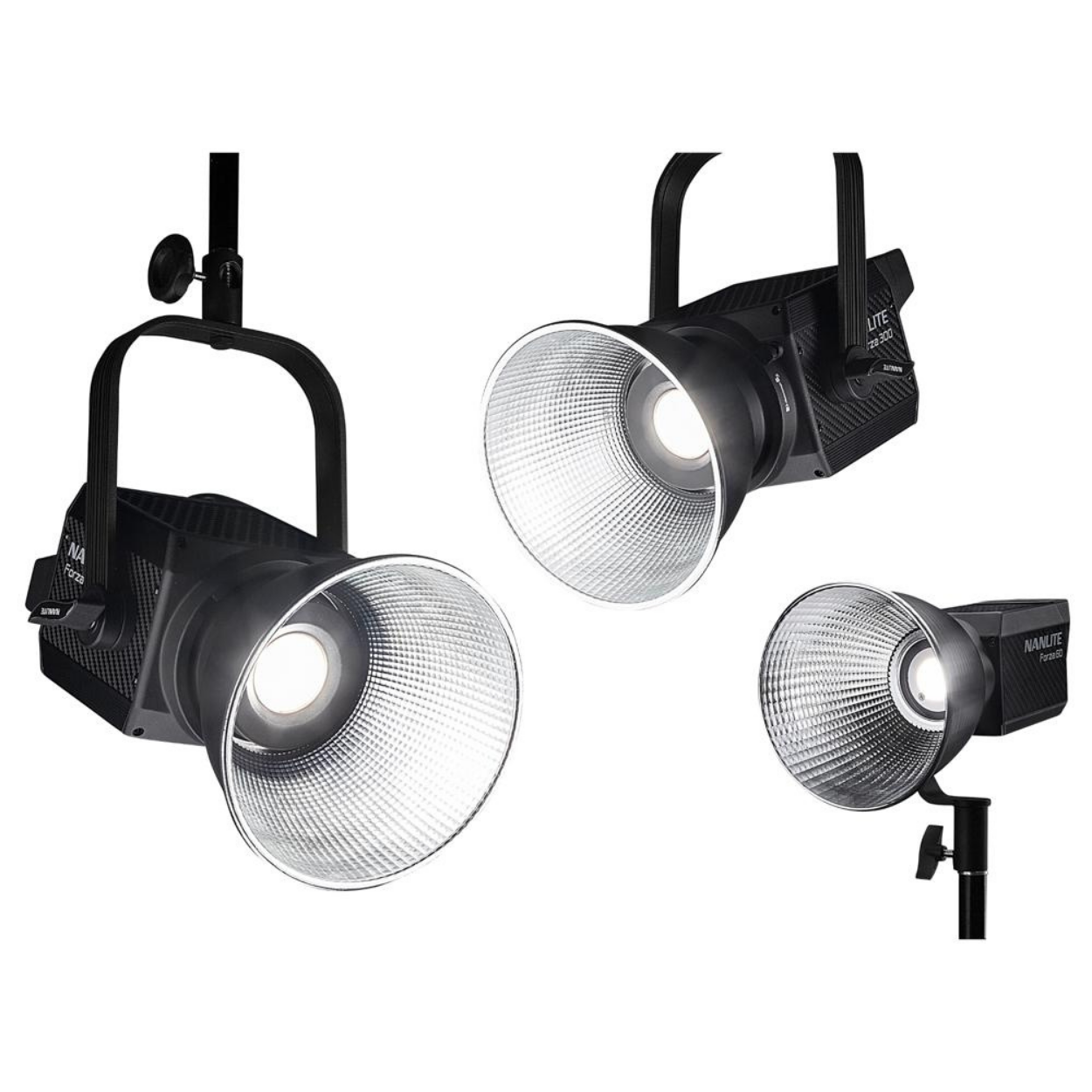 NANLITE FORZA 60 W/BH-FZ60, AS-BA-FZ60 (60 LED LIGHT 5600K, BATTERY HOLDER,BOWENS MOUNT ADAPTER), NANLITE, VIDEO LIGHTING, nanlite-video-lighting-forza60, ZOSO MUSIC SDN BHD