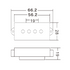 MINGS ELECTRIC JAZZ BASS PICKUPS, MINGS, GUITAR & BASS ACCESSORIES, mings-guitar-accessories-min-pbo-4010, ZOSO MUSIC SDN BHD