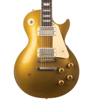 Gibson 1957 Les Paul Goldtop Reissue Ultra Heavy Aged Electric Guitar, Double Gold (LPR57UHDGNH1) |  GIBSON |  ELECTRIC GUITAR |  Zoso Music