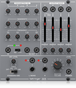 Behringer 305 EQ / Mixer / Output Eurorack Module | BEHRINGER , Zoso Music