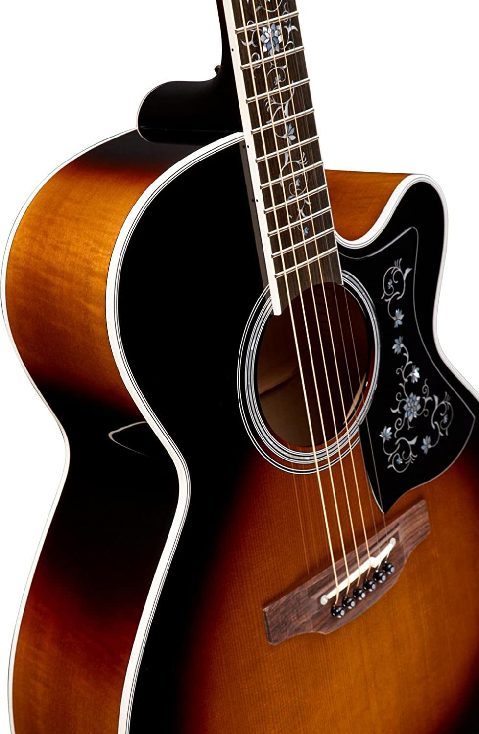 TAKAMINE EF450C-TT BSB THERMAL TOP SERIES NEX CUTAWAY ACOUSTIC-ELECTRIC GUITAR, BROWN SUNBURST, TLD-2 PREAMP & HARD CASE (MADE IN JAPAN)