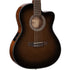 Cort Jade Nylon Classical Guitar EQ With Bag Dark Brown Burst | CORT , Zoso Music