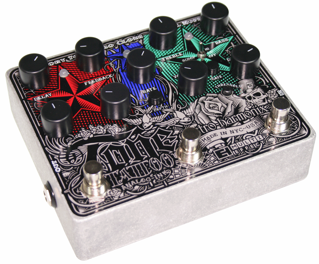 Electro-Harmonix Tone Tattoo Multi-Effect Guitar Pedal | ELECTRO-HARMONIX , Zoso Music