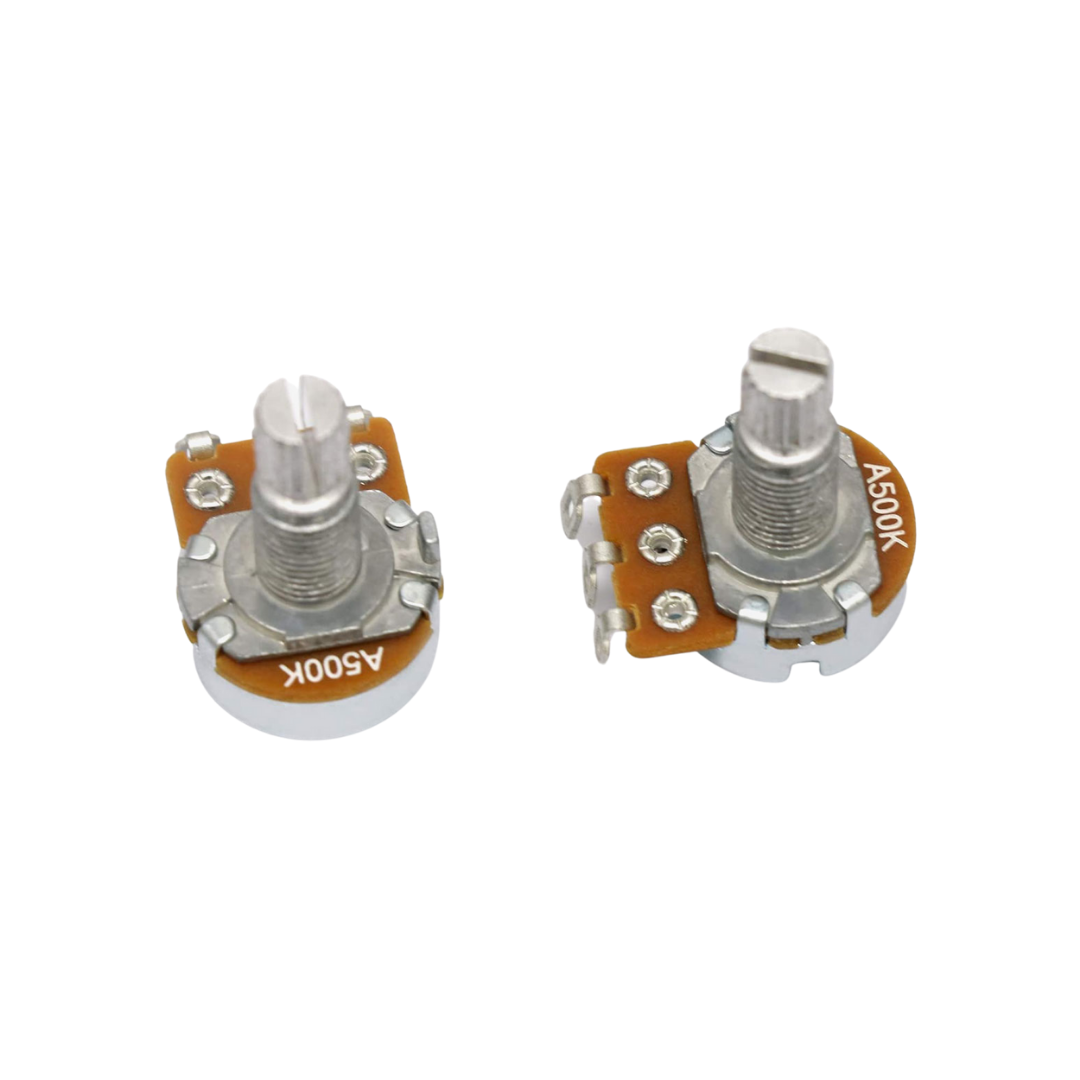 MINGS ELECTRIC GUITAR POT (NORMAL) SMALL DIA 16 A500K LONG SHAFT 18MM NUT & WASHER INCLUDED, MINGS, GUITAR & BASS ACCESSORIES, mings-guitar-accessories-min-a500k-16, ZOSO MUSIC SDN BHD
