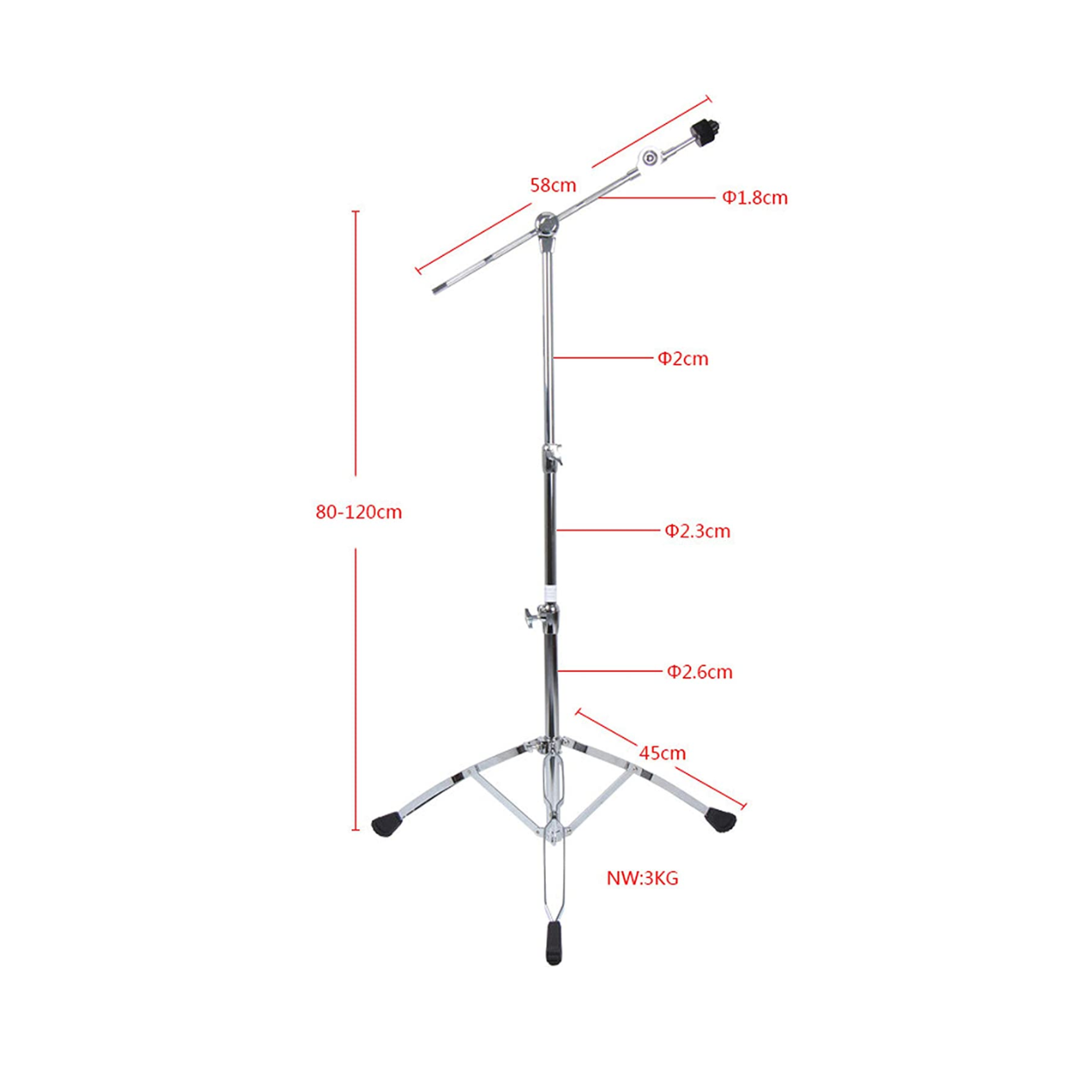 NEOWOOD G410 BOOM CYMBAL STAND |  NEOWOOD |  DRUM-HARDWARE |  Zoso Music