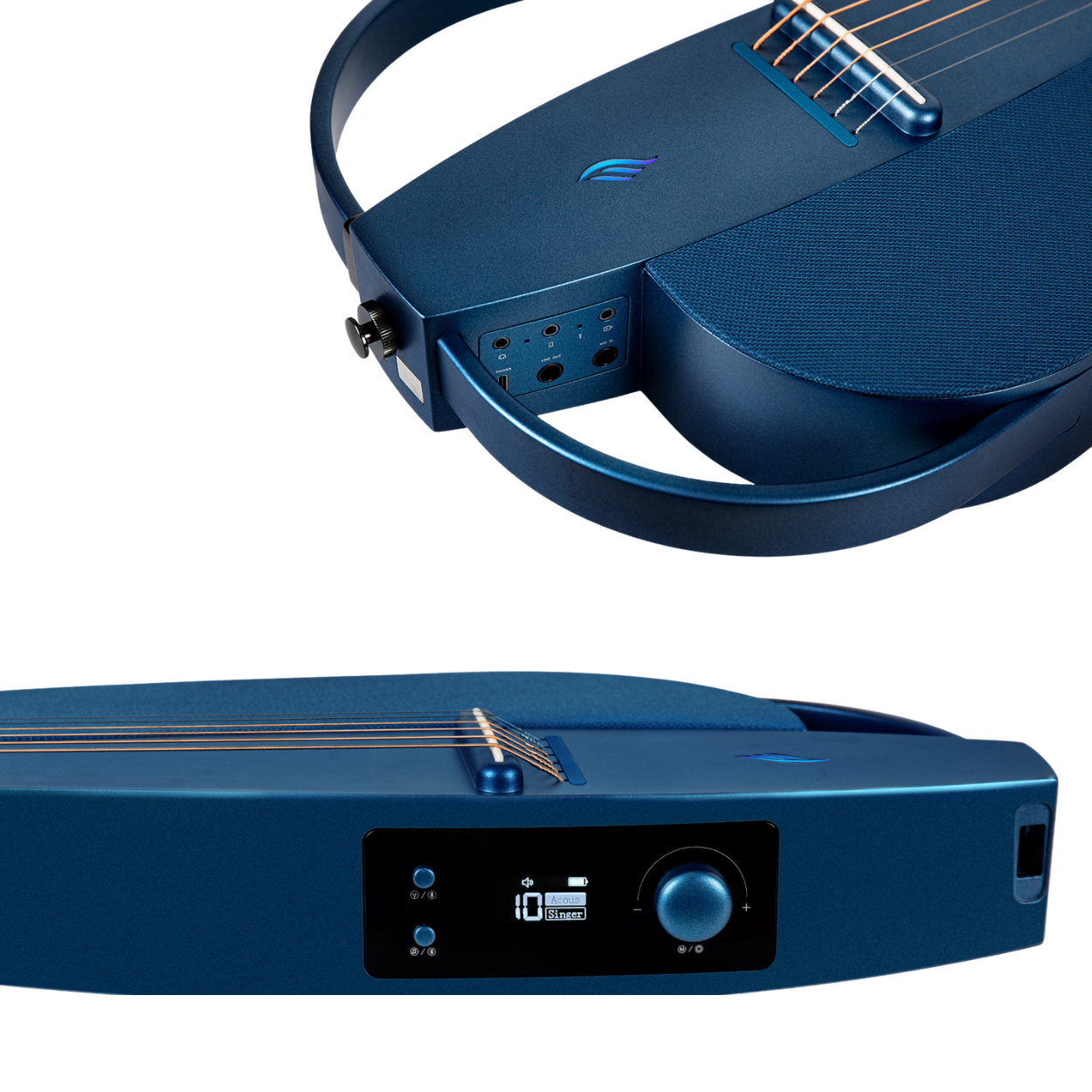 ENYA NEXG SMART AUDIO GUITAR BLUE BASIC PACKAGE W/HARMAN KARDON SPEAKER, BAG | ENYA , Zoso Music