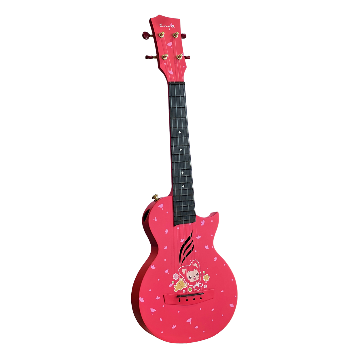 ENYA 23IN NOVA U SERIES CONCERT UKULELE ALI FOX CUSTOM RED (W/BAG,STRAP,STRING & CAPO)