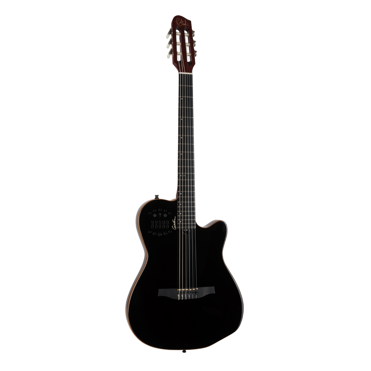 GODIN MULTIAC ACS SLIM CEDAR BLACK HG ELECTRIC CLASSICAL GUITAR