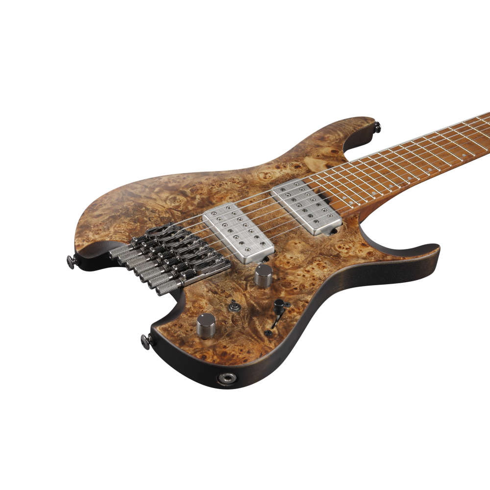Ibanez QX527PB 7-string Electric Guitar w/Q HH - Antique Brown Stain